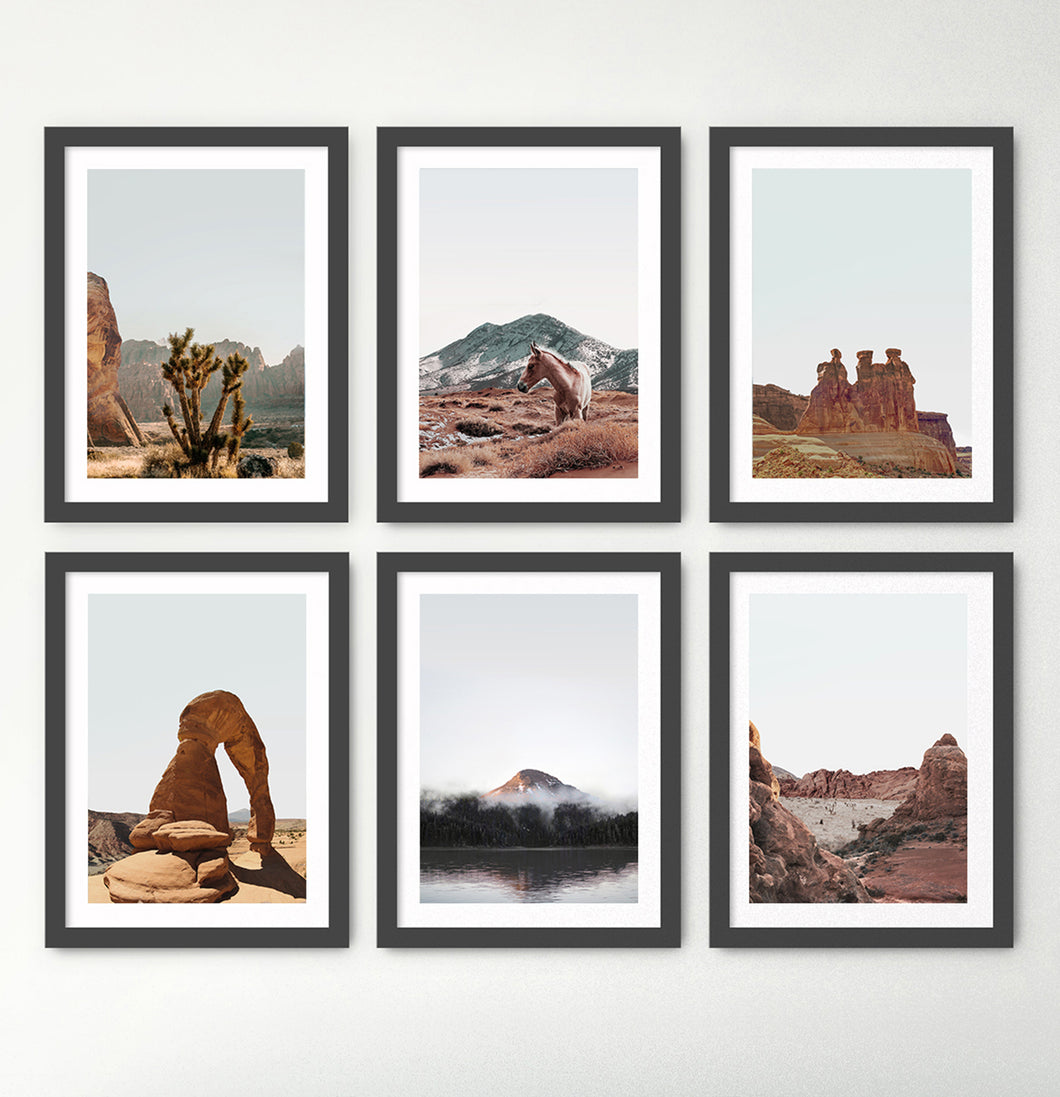 Utah Scenic Drive. Framed Wall Art Set by Tanya Shumkina