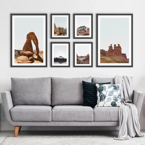 Utah Travel Gallery Wall. National Park Arches