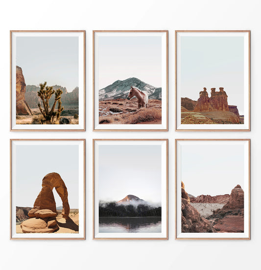 Utah Attraction Set of 6 Photo Prints by Tanya Shumkina
