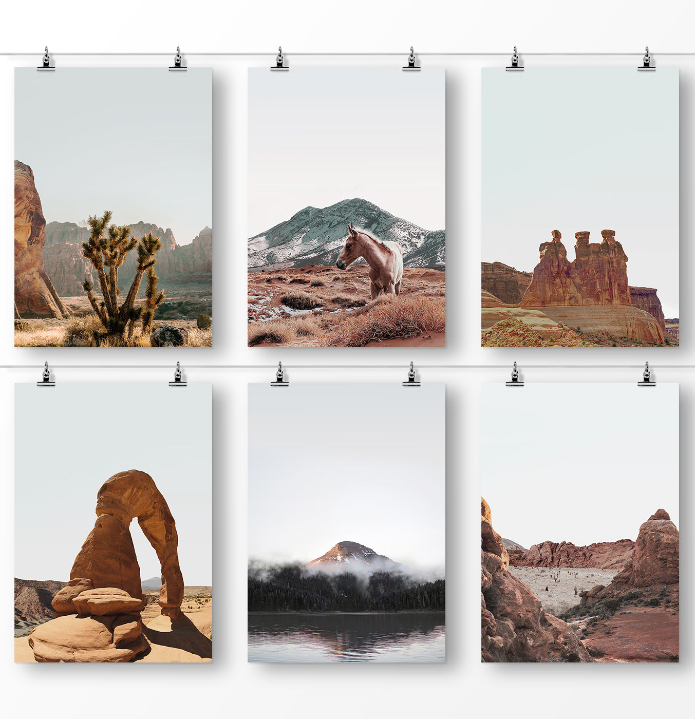 Utah Attraction Set of 6 Photo Prints by Tanya Shumkina