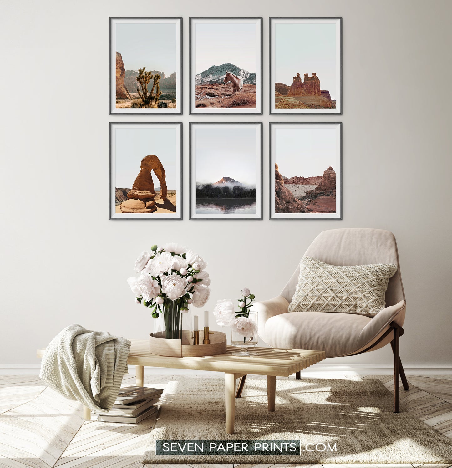 Utah Attraction Set of 6 Photo Prints by Tanya Shumkina