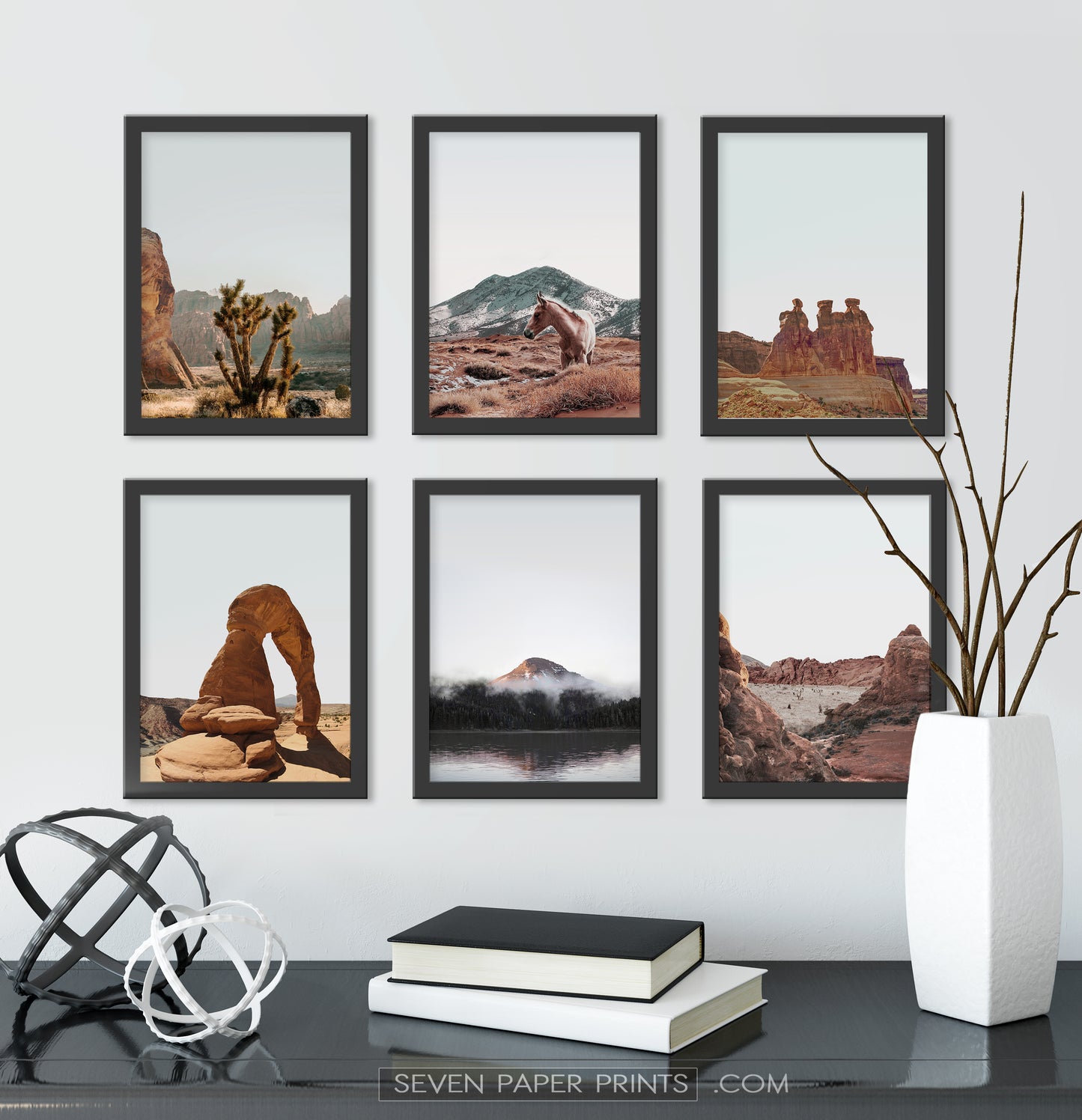 Utah Scenic Drive. Framed Wall Art Set by Tanya Shumkina