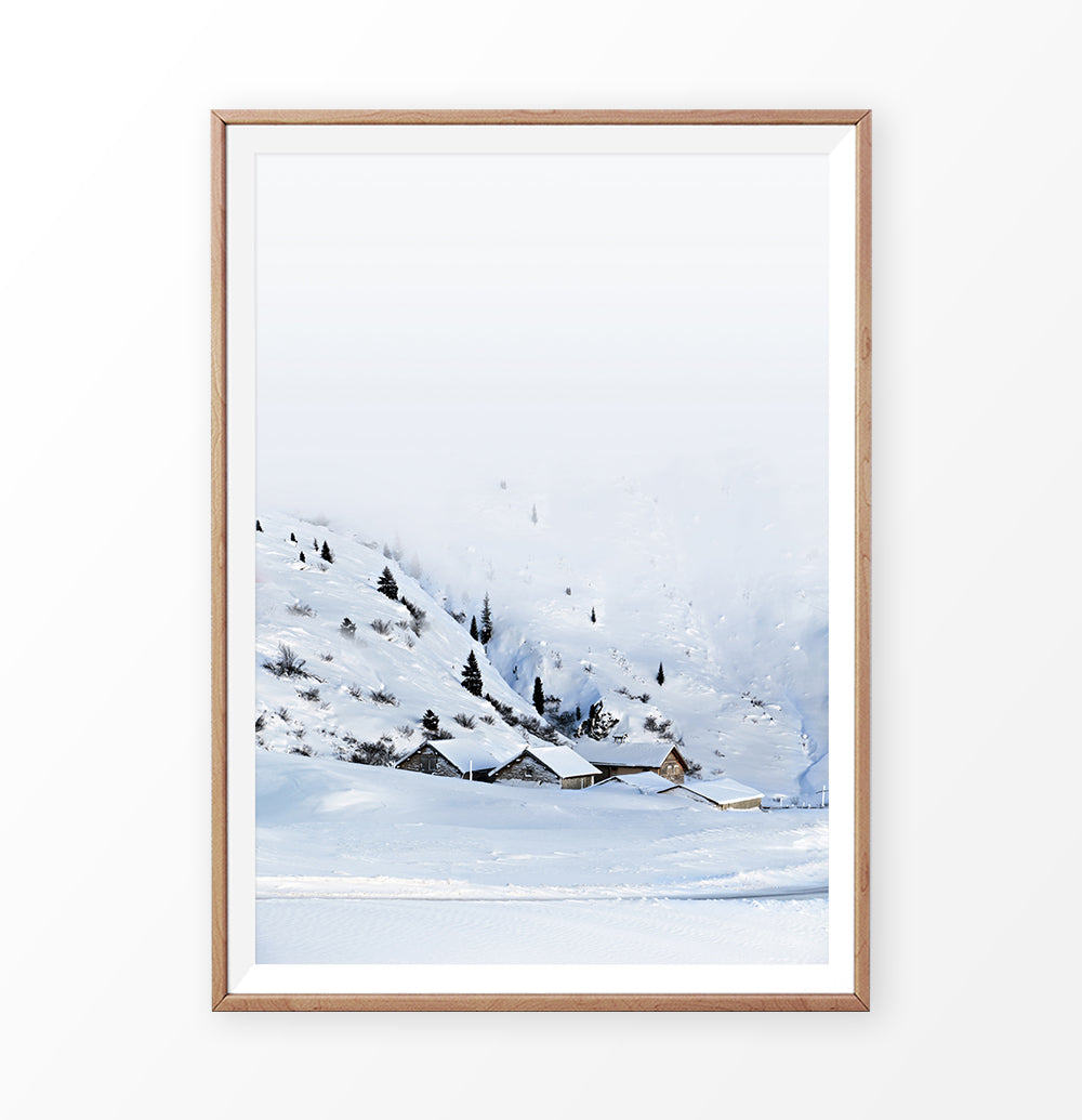 Wooden-framed photo print