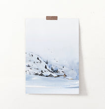 Load image into Gallery viewer, Slope Snowy Village And Winter Road - Photo Print
