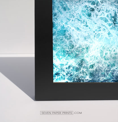 A corner of a black frame