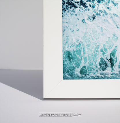 A corner of a white frame