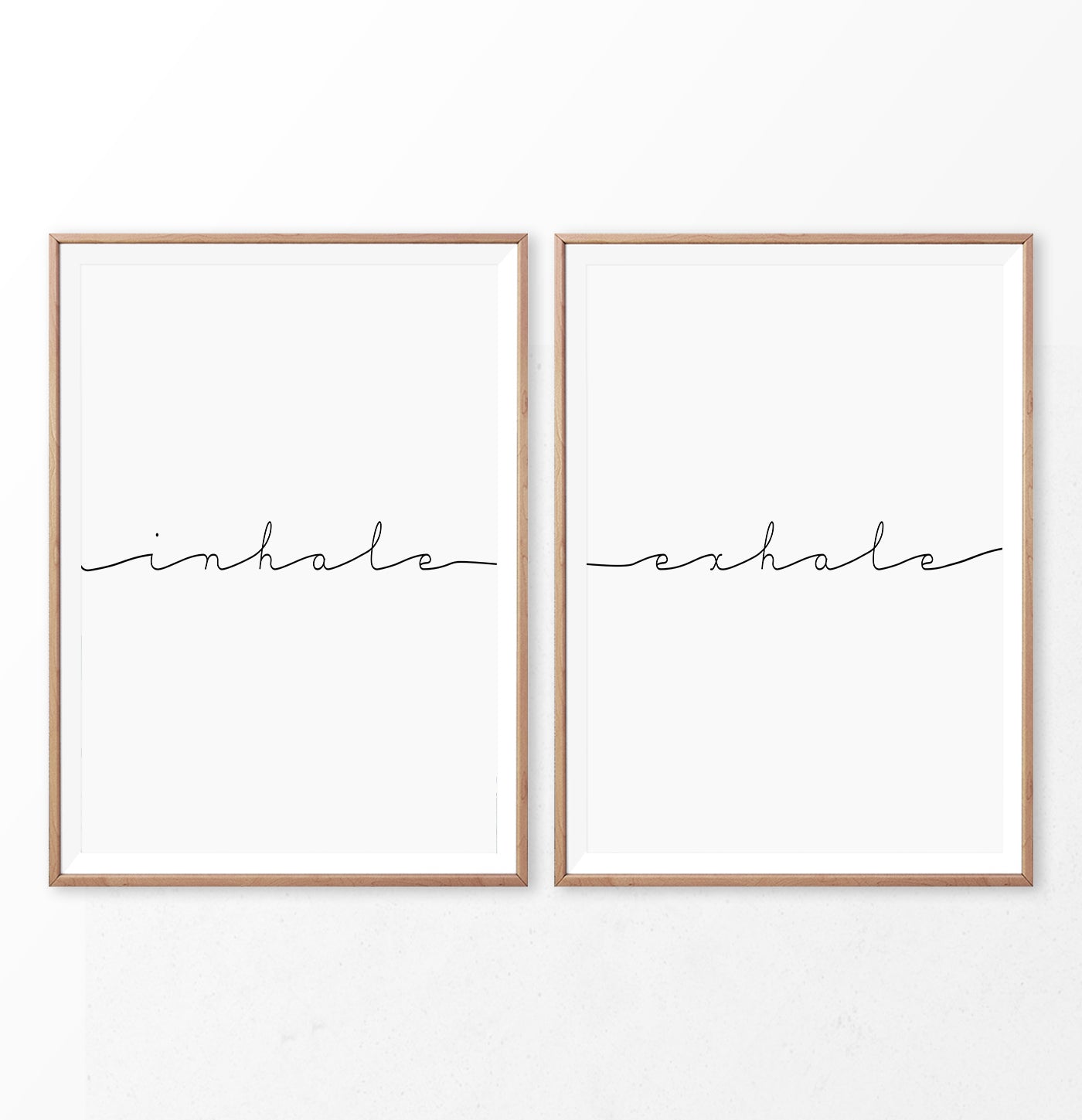 Inhale Exhale Wall Art. Inhale Exhale Print for Pilates 