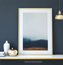 Load image into Gallery viewer, Foggy Pine Forest On Sandy Earth Photo Print
