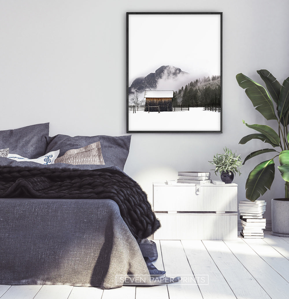 Black-Framed In Black-Gray Bedroom