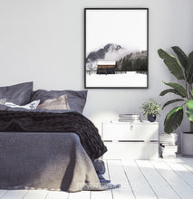 Load image into Gallery viewer, Black-Framed In Black-Gray Bedroom
