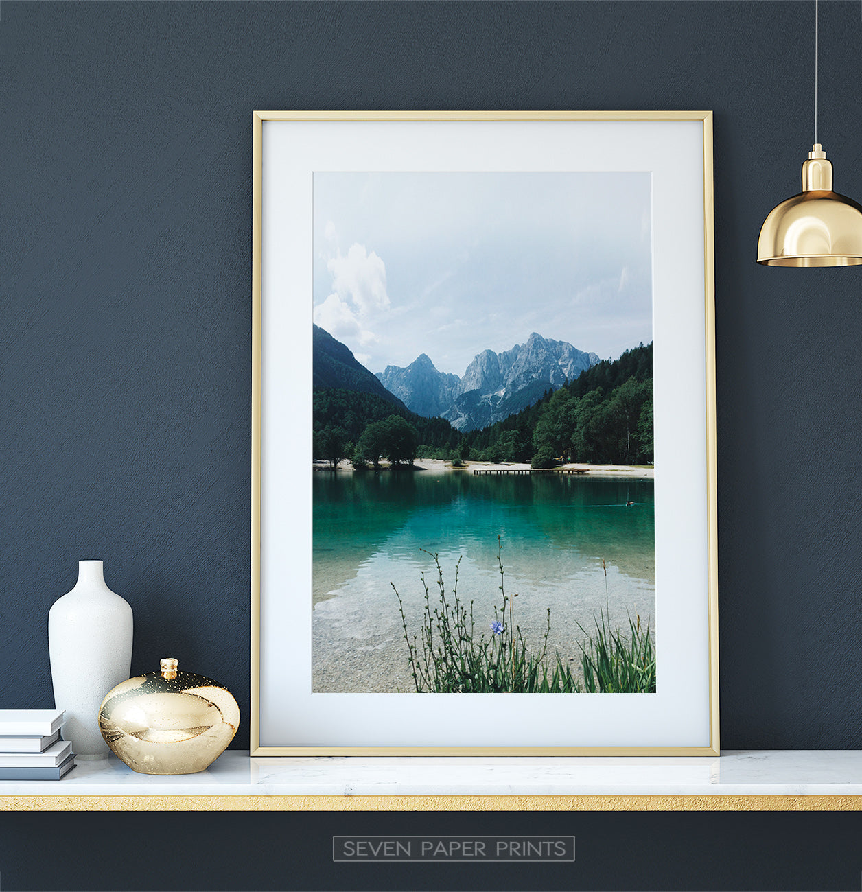 Canadian Mountain Forest Lake Photo Print