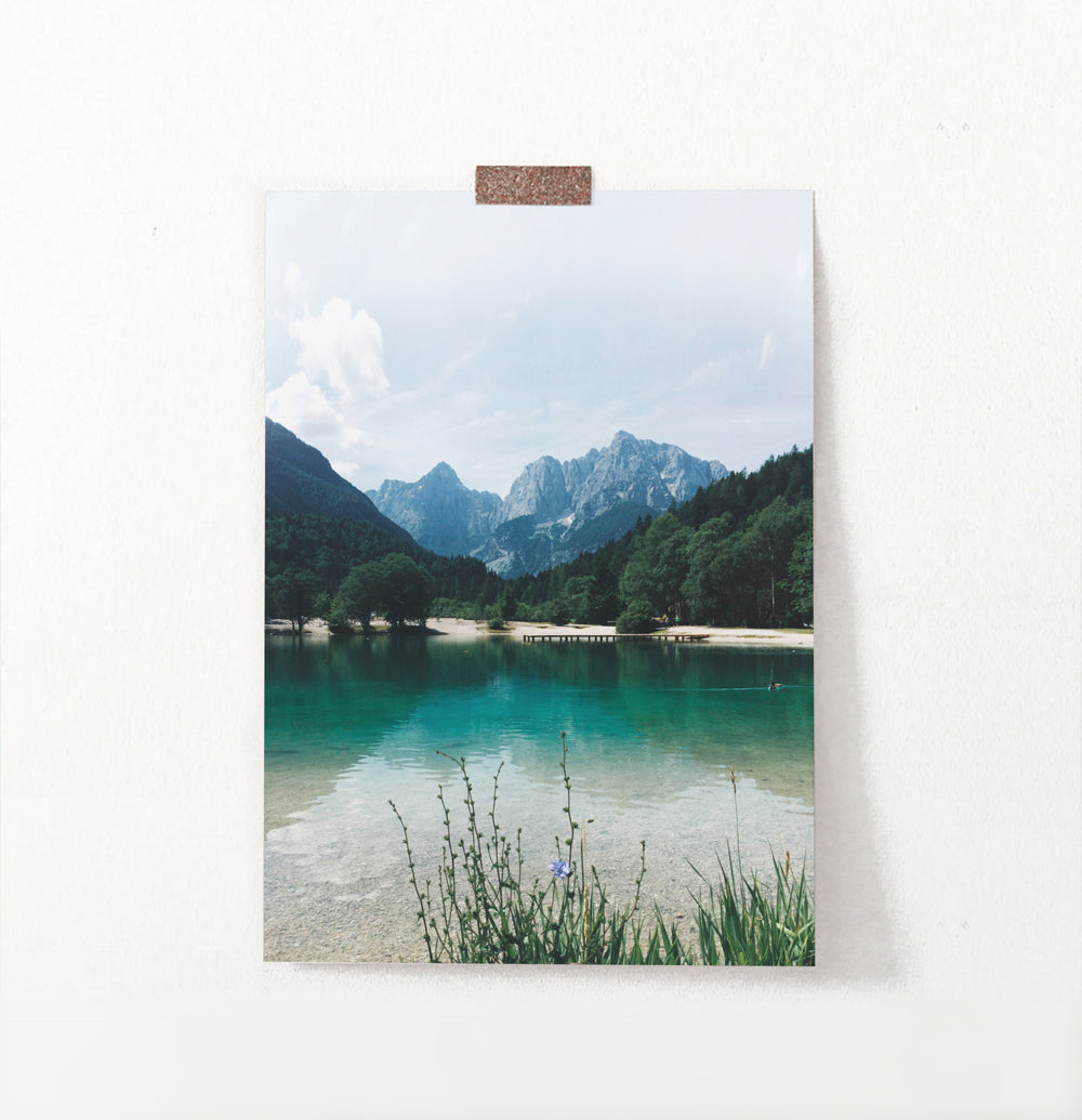 Canadian Mountain Forest Lake Photo Print