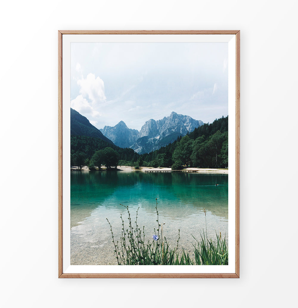 Canadian Mountain Forest Lake Photo Print