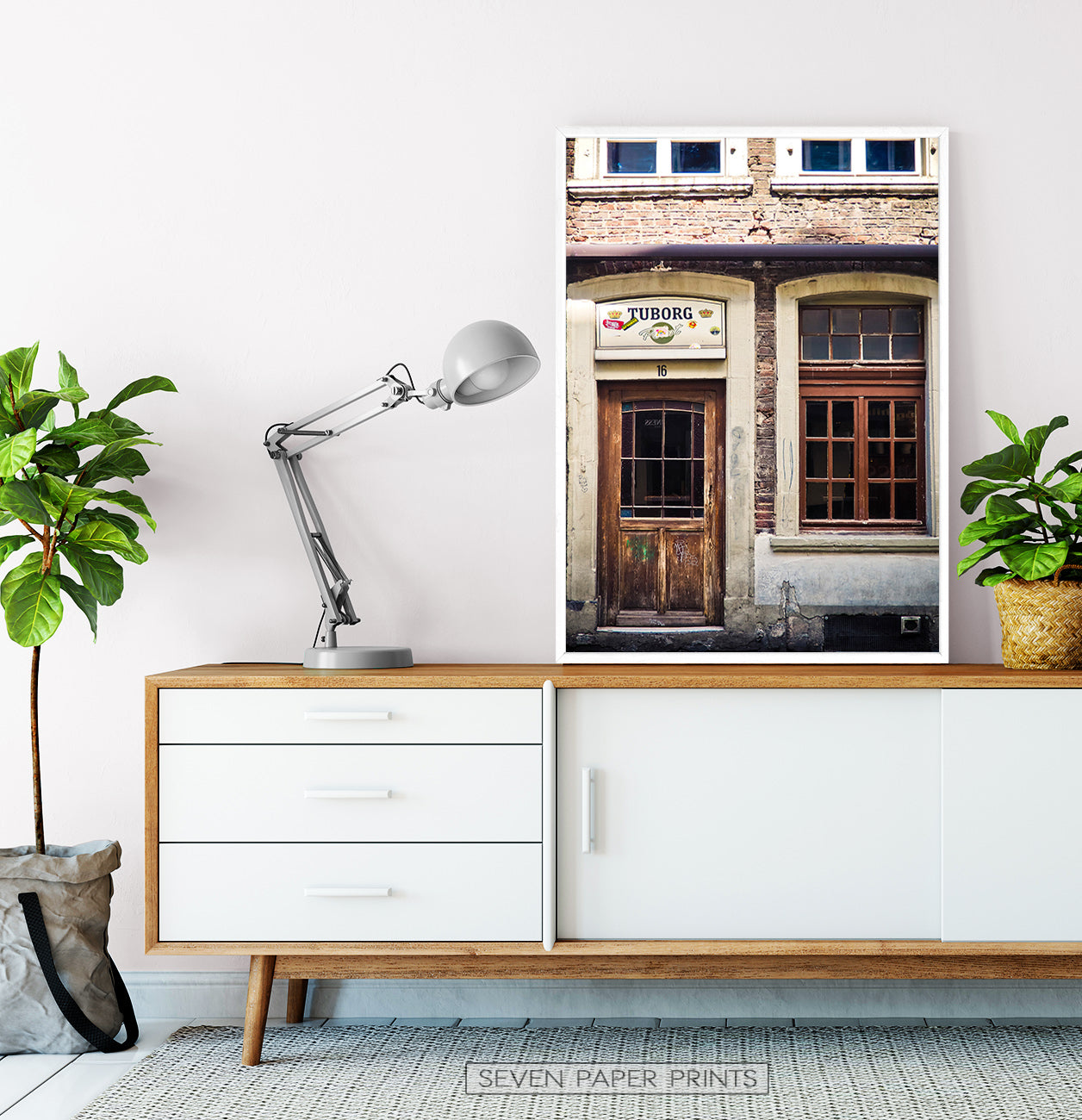 Vintage Pub Wall Art Wooden Door and Window Photography