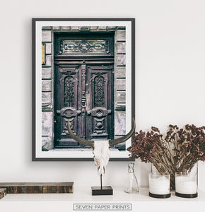 Antique Wooden Door Photography Wall Art | Old Architecture