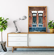 Load image into Gallery viewer, Old Architectural Window In Brick Building Art Photo
