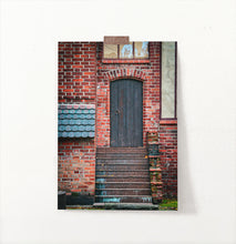 Load image into Gallery viewer, Brick House Door Granite Stairs Tiled Roof Photo Print
