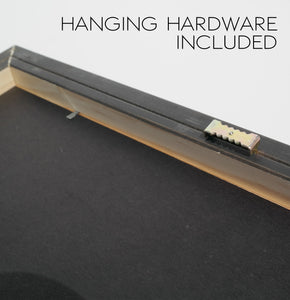 Hanging hardware for frame
