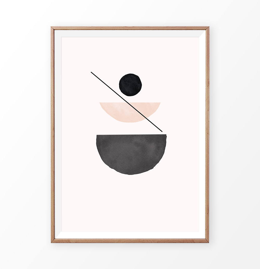 Boho Terracotta Wall Decor, Abstract Terracotta Art Print