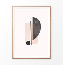 Load image into Gallery viewer, Abstract Minimalist Print, Neutral Soft Wall Art
