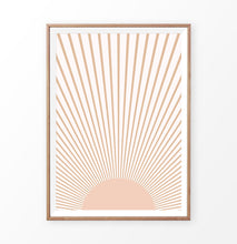 Load image into Gallery viewer, Sun Art Print in Boho Style
