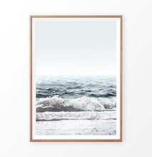Load image into Gallery viewer, Navy Blue Sea Waves Wall Art Print
