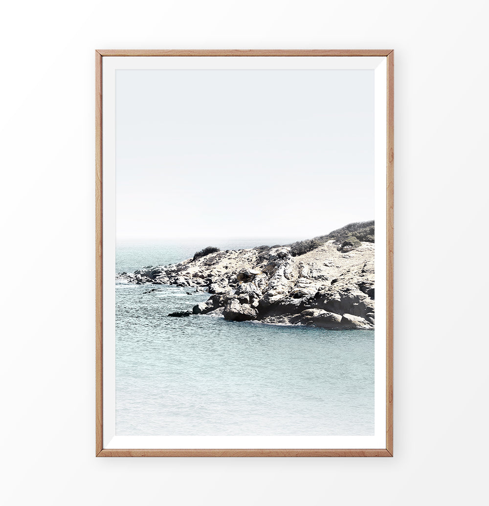 Beautiful Hawaii Beach (Naxos, Greece) Seascape with turquoise water