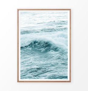Thick turquoise water, aqua wall art