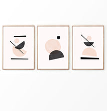 Load image into Gallery viewer, Mid century modern art print Set of 3
