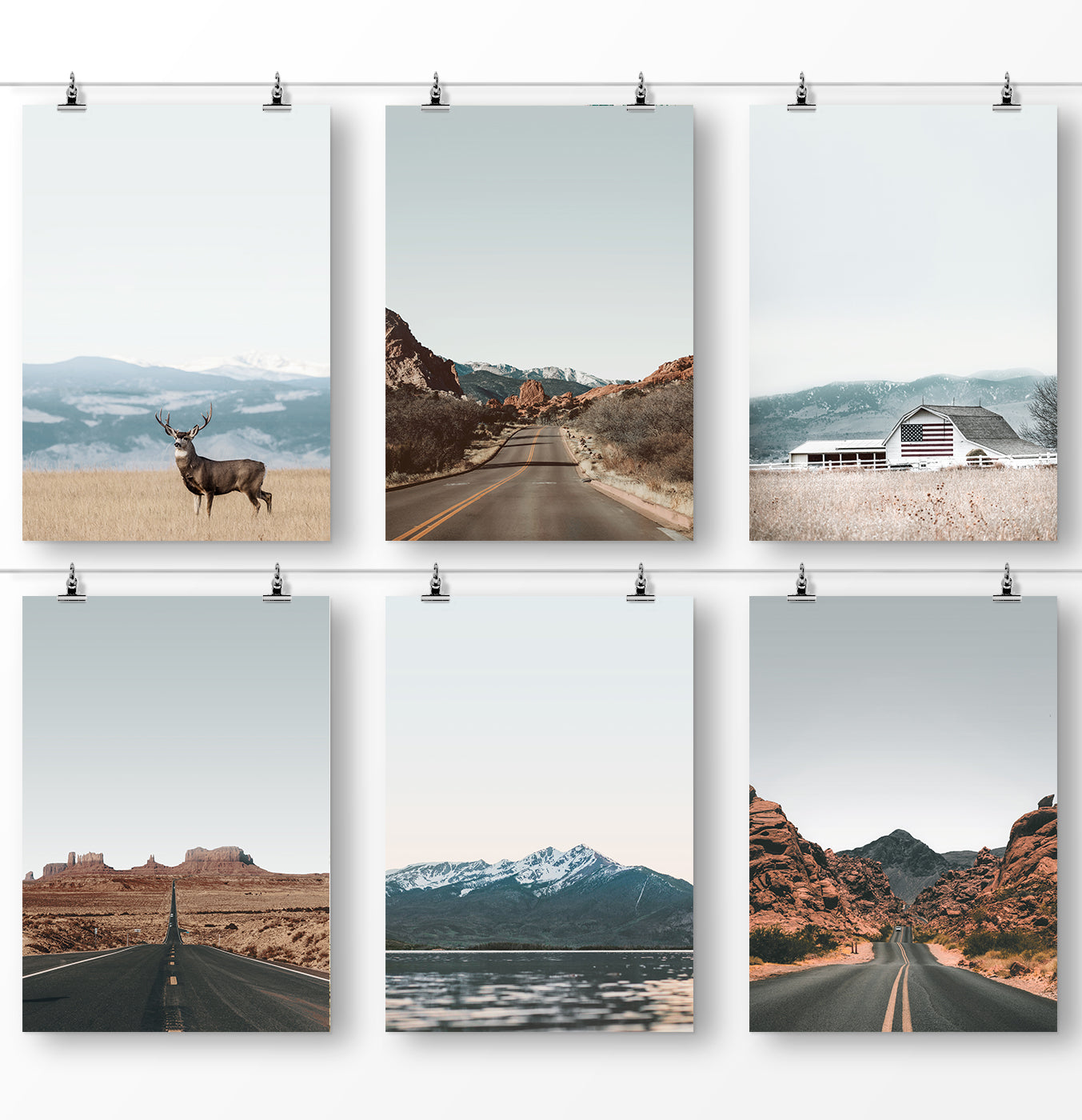 Rural Landscape 6 Piece Wall Art