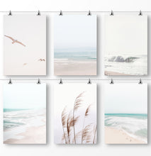 Load image into Gallery viewer, Pastel Beach Decor Set of Six Prints
