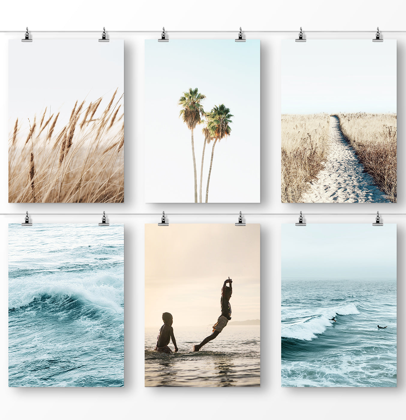 Set of 6 Printed and Shipped Sea Art