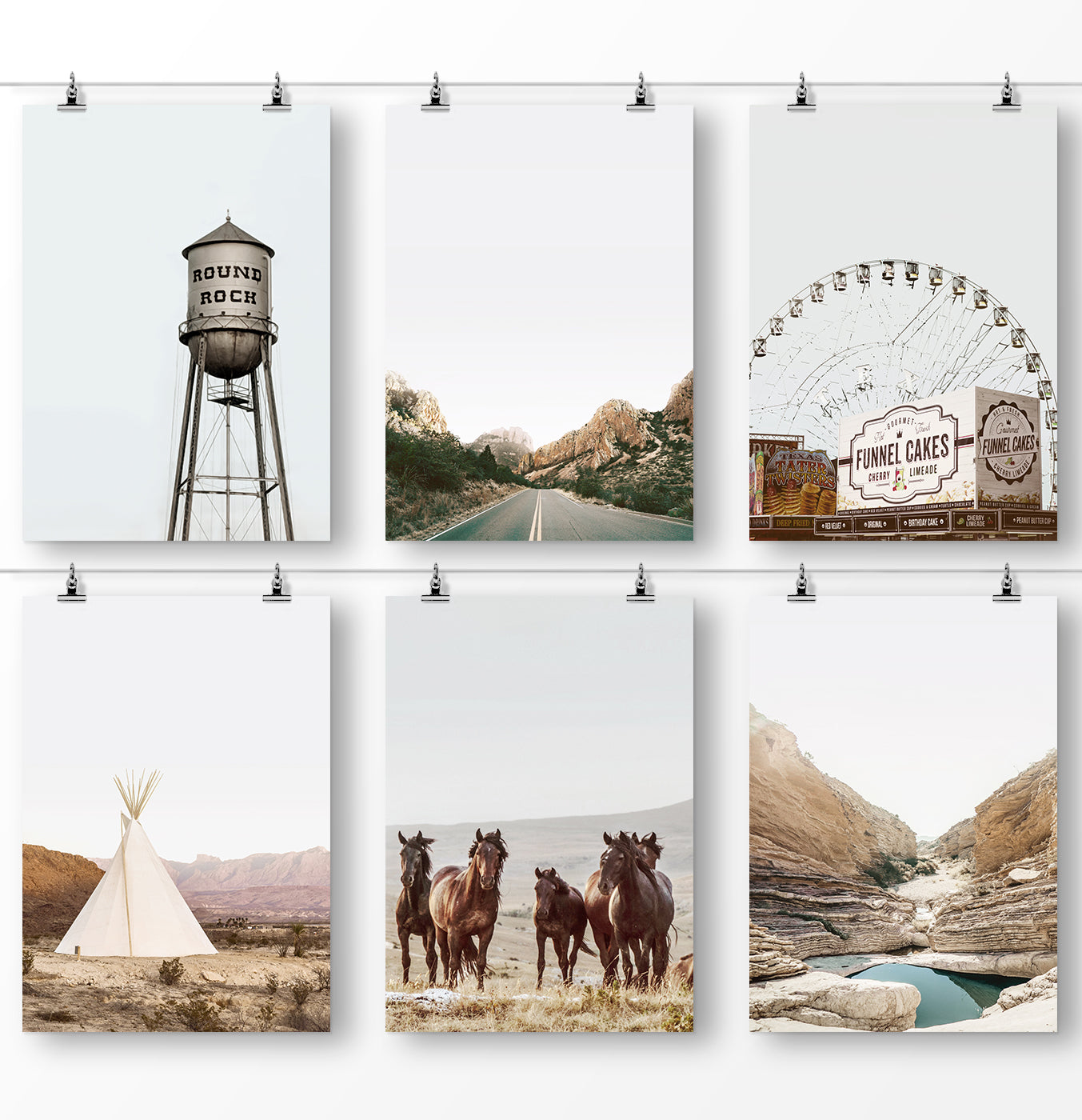 Texas Nature Beauty 6 Piece Wall Art