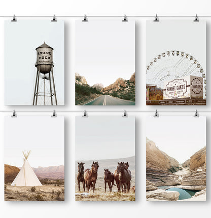 Texas Nature Beauty 6 Piece Wall Art