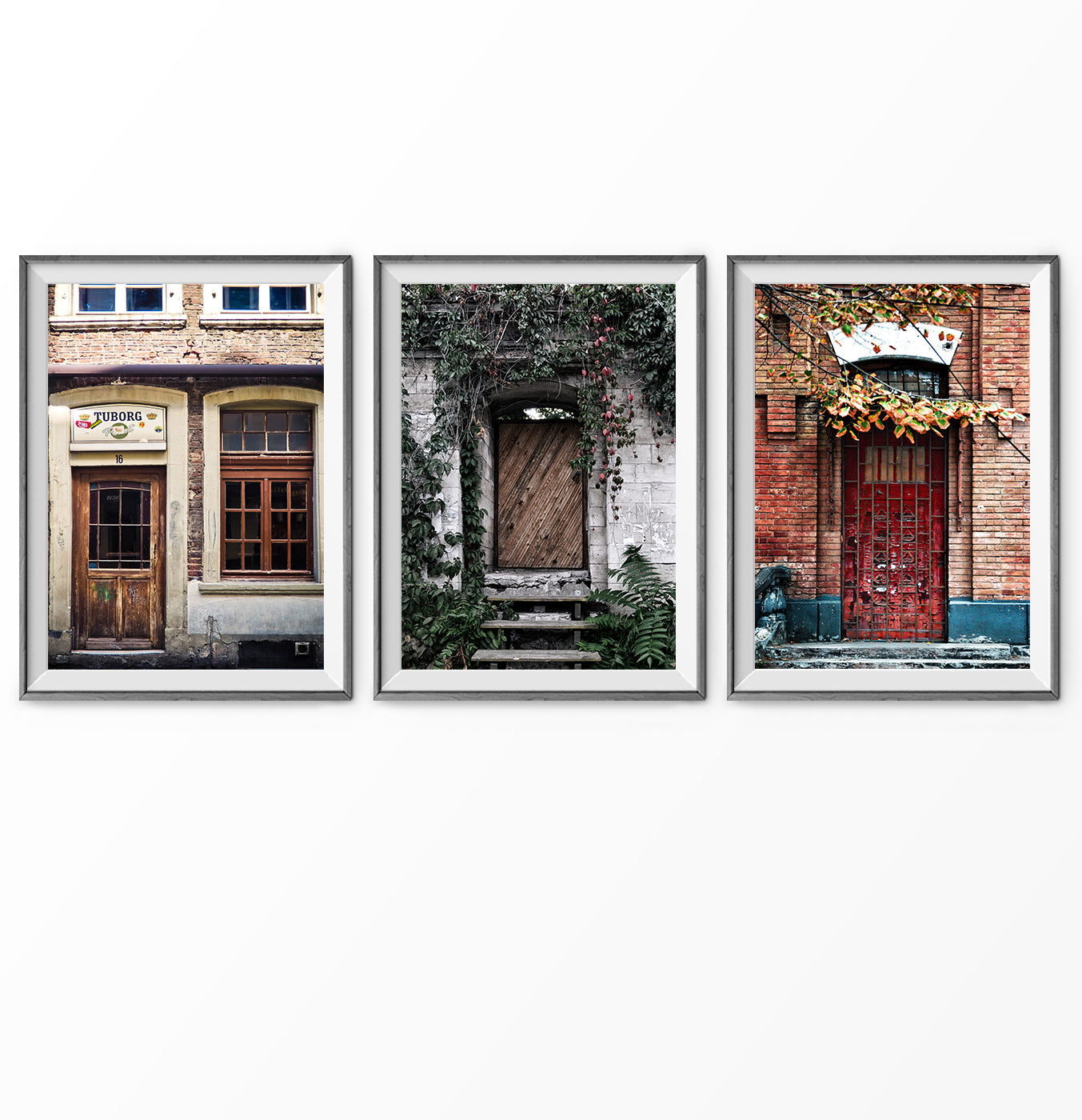 Vintage Farm Doors Photography in 3 Prints