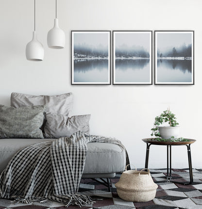 Lake Wall Art Set 3 Piece Nature Prints