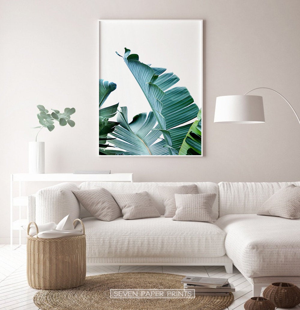 Green Banana Leaf Set of 3 Botanical Prints