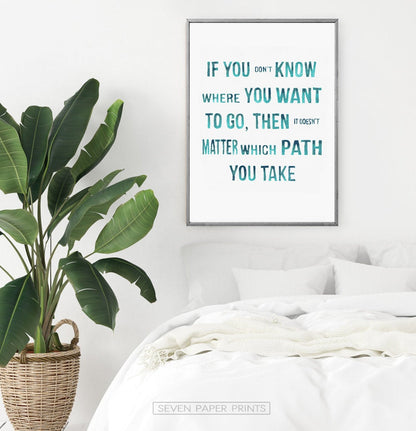Alice in Wonderland Quotes Three Piece Wall Art