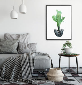 Cactus Wall Art Set of 3 Prints for Nursery