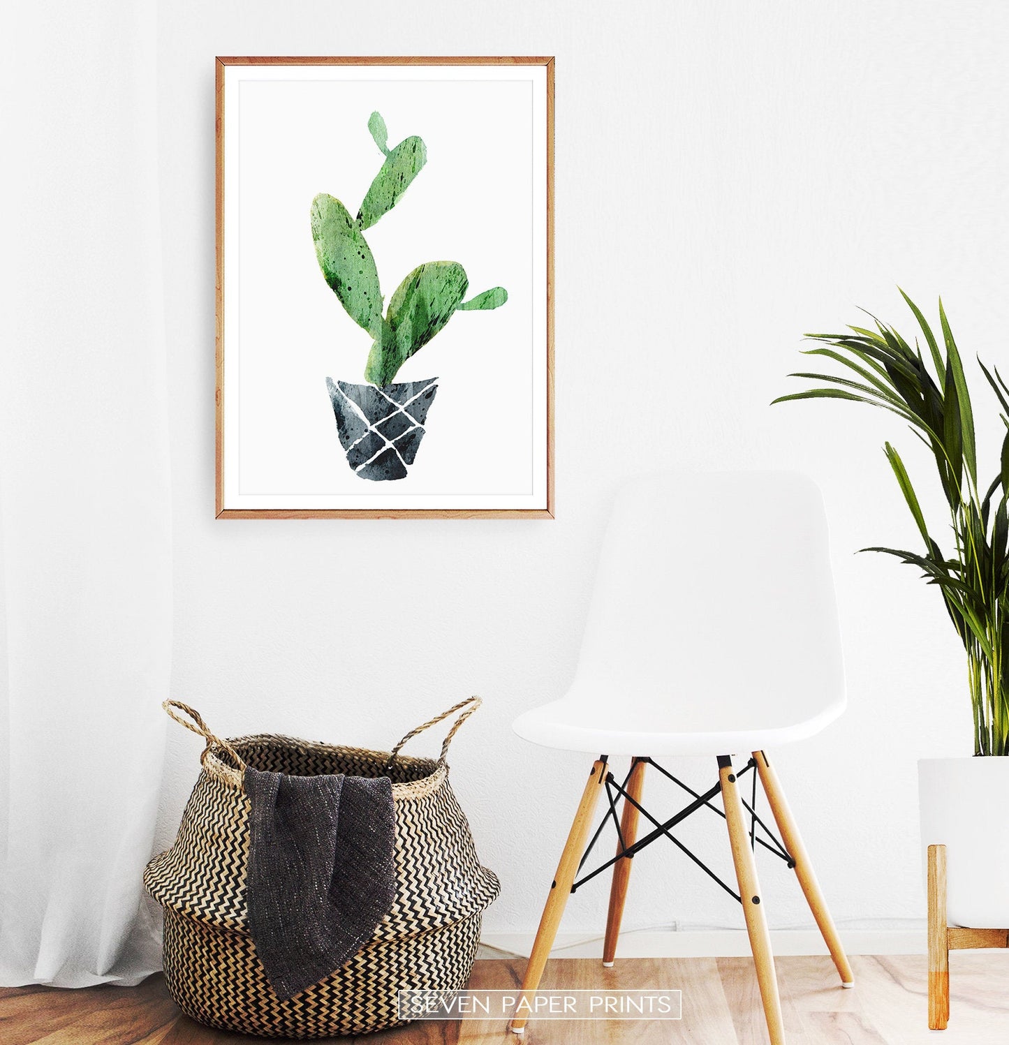 Cactus Wall Art Set of 3 Prints for Nursery