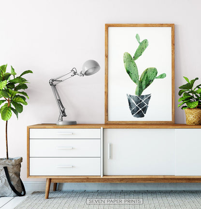 Cactus Wall Art Set of 3 Prints for Nursery