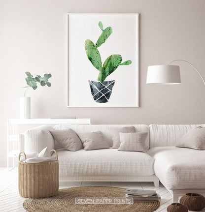 Cactus Wall Art Set of 3 Prints for Nursery
