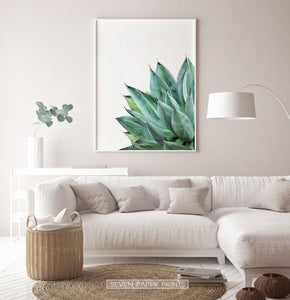Succulent Print Set of 2 Botanical Cactus Wall Art