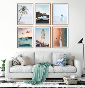 Beach Wall Art Set of 6 Oceanic Prints