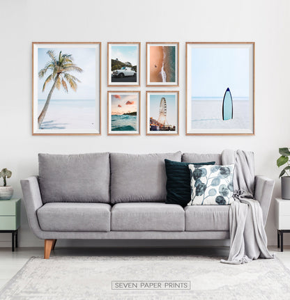 Beach Wall Art Set of 6 Oceanic Prints