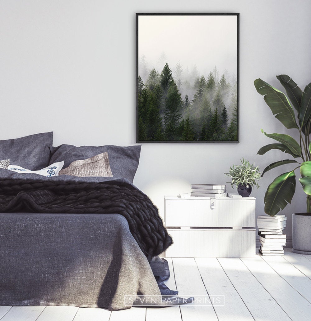 Pine Trees Forest Nature 2 Piece Wall Art