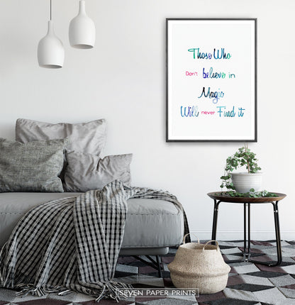 Alice in Wonderland Quotes Three Piece Wall Art