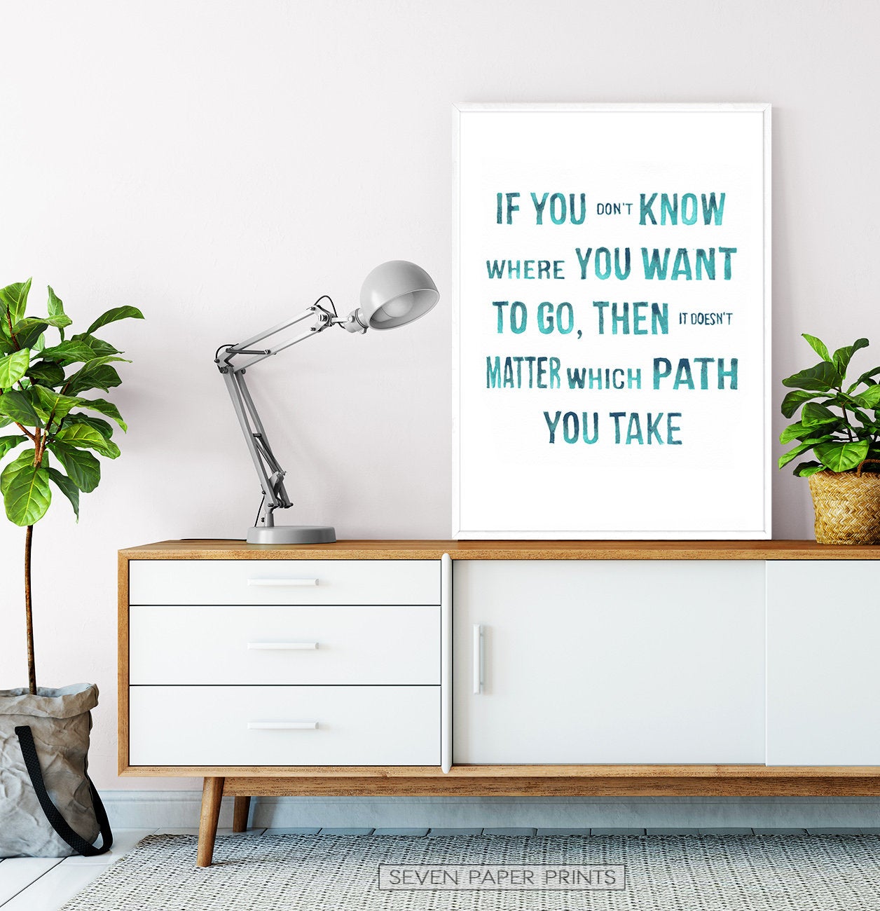 Alice in Wonderland Quotes Three Piece Wall Art