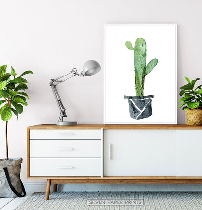 Cactus Wall Art Set of 3 Prints for Nursery