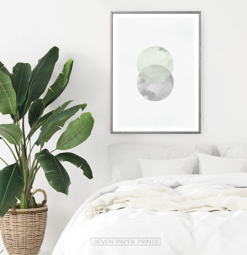 Full Moon Nordic Abstract Circle Wall Art